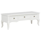TV Cabinet White 100x35x35 cm Wood