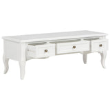 TV Cabinet White 100x35x35 cm Wood - Top-Down View