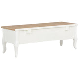 TV Cabinet White 100x35x35 cm Wood - Side View