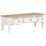 TV Cabinet White 100x35x35 cm Wood - Top-Down View