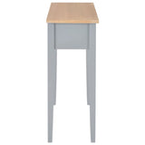 Dressing Console Table Grey 79x30x74 cm Wood - 45-Degree Angle