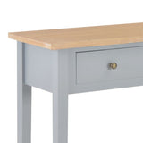 Dressing Console Table Grey 79x30x74 cm Wood - Rear View