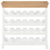 Wine Cabinet White 70x22.5x70.5 cm MDF