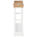 Wine Cabinet White 70x22.5x70.5 cm MDF - Top-Down View