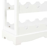 Wine Cabinet White 70x22.5x70.5 cm MDF - Rear View