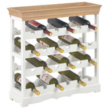 Wine Cabinet White 70x22.5x70.5 cm MDF - Close-Up Angle