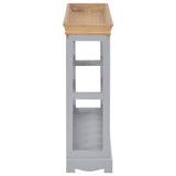 Wine Cabinet Grey 70x22.5x70.5 cm MDF