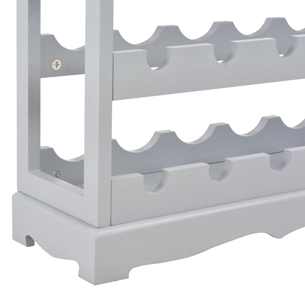 Wine Cabinet Grey 70x22.5x70.5 cm MDF