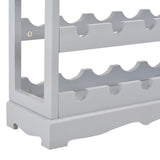Wine Cabinet Grey 70x22.5x70.5 cm MDF