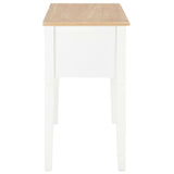 Writing Desk White 109.5x45x77.5 cm Wood - 45-Degree Angle