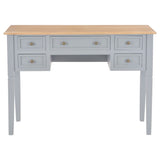 Writing Desk Grey 109.5x45x77.5 cm Wood