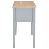Writing Desk Grey 109.5x45x77.5 cm Wood - 45-Degree Angle