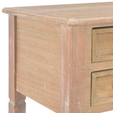 Writing Desk Brown 109.5x45x77.5 cm Wood - Rear View