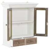 Wall Cabinet White 49x22x59 cm Engineered Wood - Side View