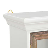 Wall Cabinet White 49x22x59 cm Engineered Wood - Rear View