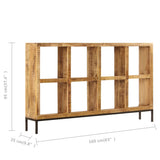 Sideboard 160x25x95 cm Solid Mango Wood - Rear View