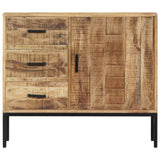 Sideboard 88x30x71 cm Solid Mango Wood - Front View