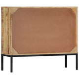 Sideboard 88x30x71 cm Solid Mango Wood - Side View