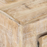 TV Cabinet 110x35x46 cm Solid Mango Wood
