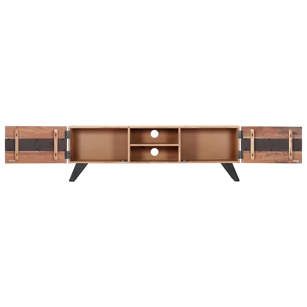 TV Cabinet 140x30x45 cm Solid Acacia Wood