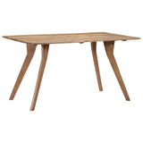 Dining Table 140x80x76 cm Solid Acacia Wood - Front View