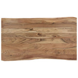 Dining Table 140x80x76 cm Solid Acacia Wood - Side View