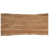 Dining Table 120x58x76 cm Solid Acacia Wood - Top-Down View