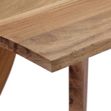 Dining Table 120x58x76 cm Solid Acacia Wood - 45-Degree Angle