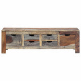 Coffee Table Grey 100x50x30 cm Solid Acacia Wood