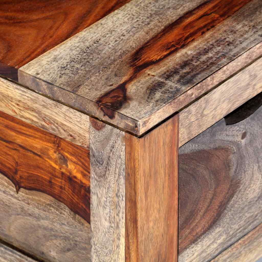 Coffee Table Grey 100x50x30 cm Solid Acacia Wood