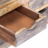 Coffee Table Grey 100x50x30 cm Solid Acacia Wood