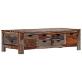 Coffee Table Grey 100x50x30 cm Solid Acacia Wood