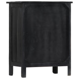 Wine Rack Black 56x35x75 Cm Solid Mango Wood - Top-Down View