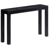Console Table Black 118x30x76 cm Solid Mango Wood - Extra Image