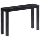 Console Table Black 118x30x76 cm Solid Mango Wood