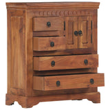 Sideboard 62x30x75 cm Solid Acacia Wood - Front View