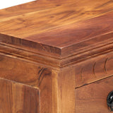 Sideboard 62x30x75 cm Solid Acacia Wood - Rear View