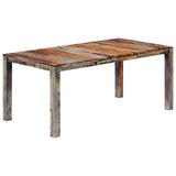 Dining Table Grey 180x90x76 cm Solid Acacia Wood