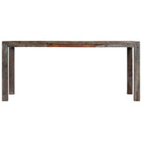 Dining Table Grey 180x90x76 cm Solid Acacia Wood
