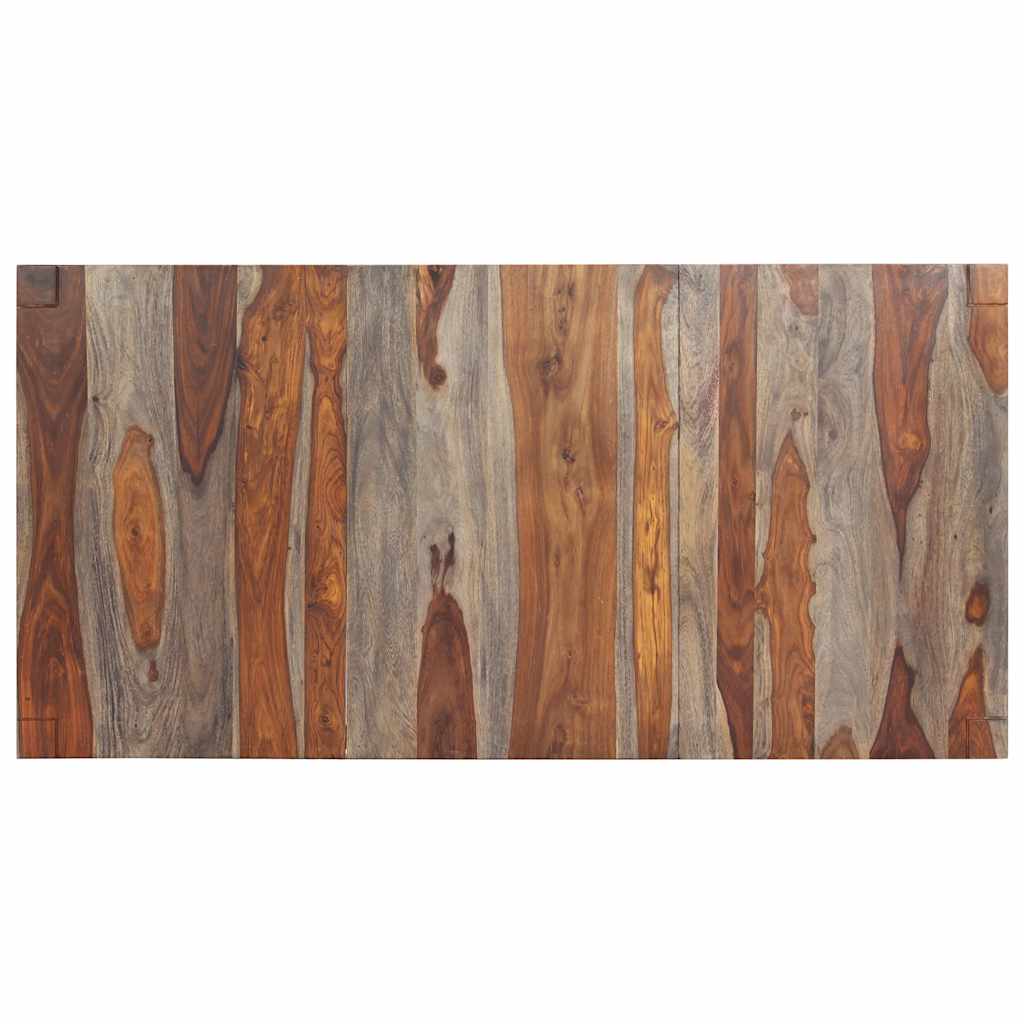 Dining Table Grey 180x90x76 cm Solid Acacia Wood
