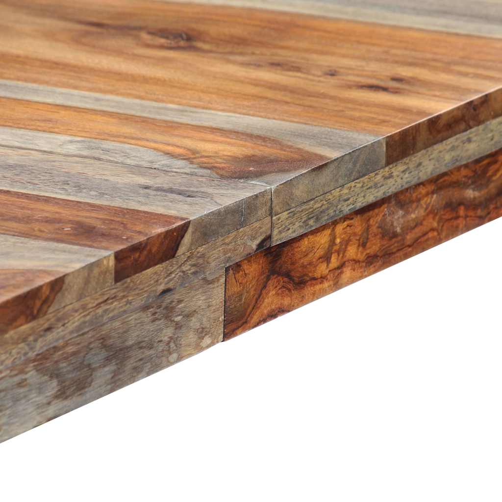 Dining Table Grey 180x90x76 cm Solid Acacia Wood