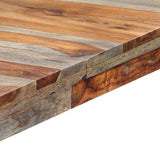 Dining Table Grey 180x90x76 cm Solid Acacia Wood - Rear View