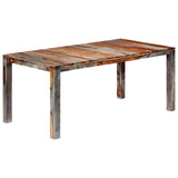 Dining Table Grey 180x90x76 cm Solid Acacia Wood - Extra Image
