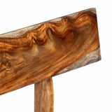 Bench 160 cm Grey Solid Acacia Wood