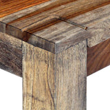 Bench 160 cm Grey Solid Acacia Wood - 45-Degree Angle