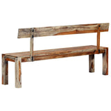 Bench 160 cm Grey Solid Acacia Wood - Extra Image