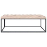 Coffee Table 110x60x37 cm Solid Wood - Front View