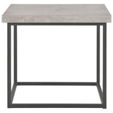 Coffee Table 55x55x53 cm Concrete Look - Front View
