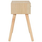 Bedside Cabinet with Drawer 44x30x58 cm Solid Wood - Top-Down View