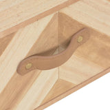 Bedside Cabinet with Drawer 44x30x58 cm Solid Wood - Close-Up Angle